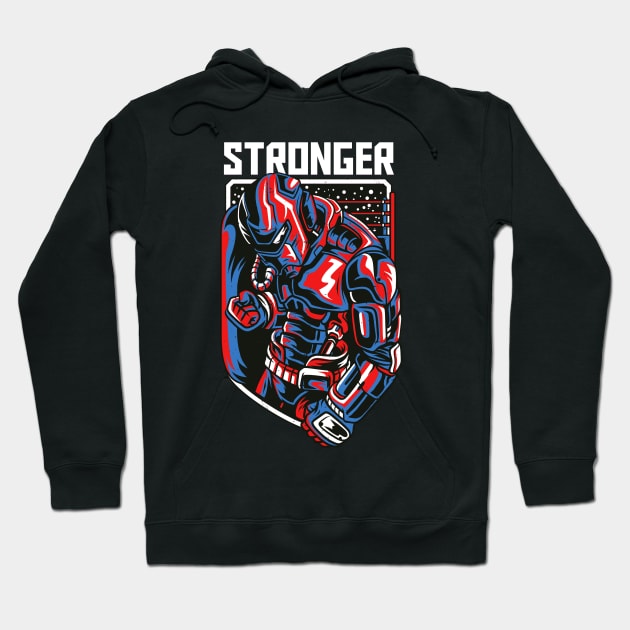 Stronger War Machine Robot Hoodie by JDaneStore